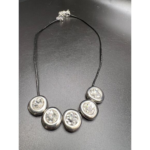 Chico's Crystal Circle Necklace - Picture 5 of 5